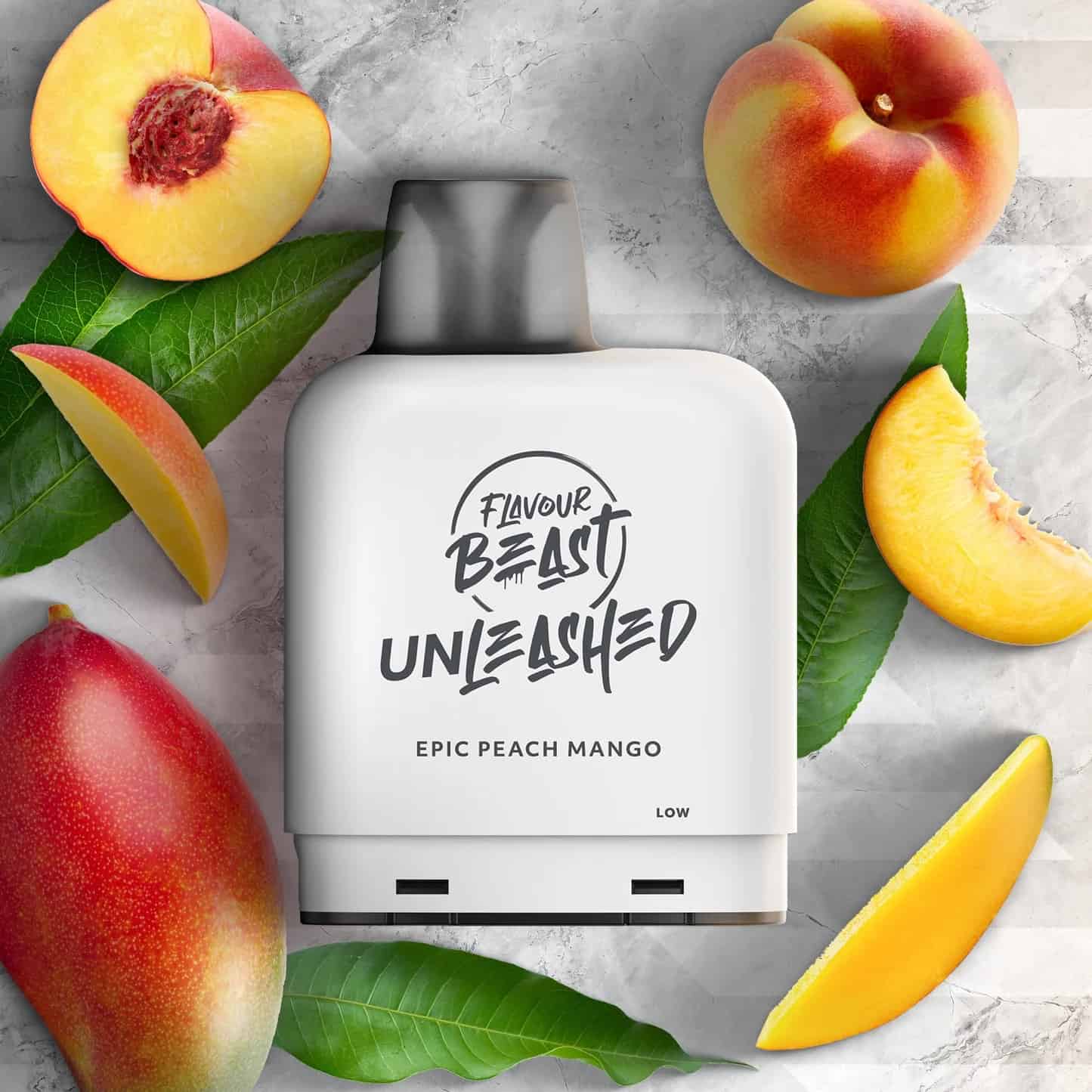level-x-flavour-beast-unleashed-iced-pod-14ml-epic-peach-mango-7000-pu Flavour Beast Unleashed Level X Iced Pod 14mL Epic Peach Mango 7000 Puffs 20mg